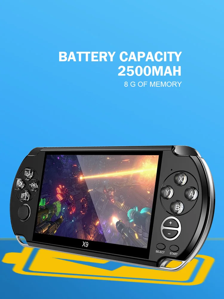 X1 / x9 / X12 handheld game console PSP nostalgic GBA / NES handheld game console 5-inch large screen handheld