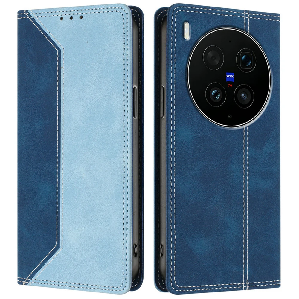 Elegant Magnetic Flip Case with RFID Protection and Leather Finish