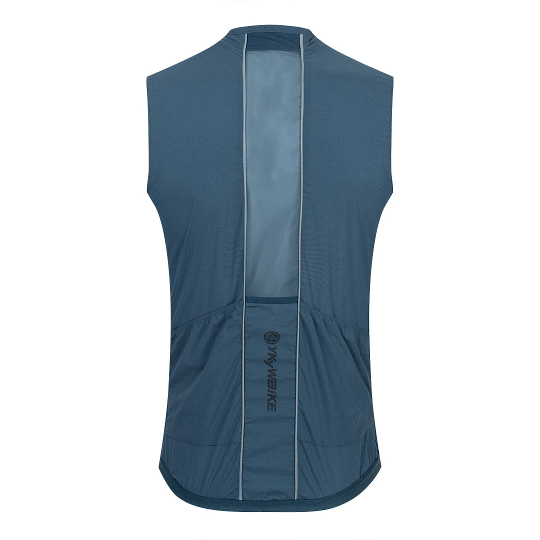 Bike Vest YKYWBIKE Men's Cycling Vest Windproof Fleece Gilet
