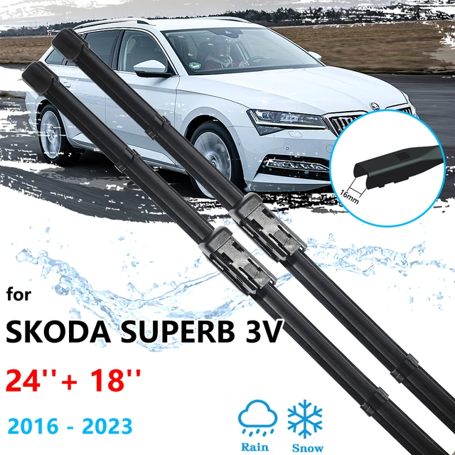 2x For Skoda Superb 3V B8 MK3 2016~2023 Car Color Wiper Blades Front Window  Windshield Windscreen Brushes Sedan Hatchback Wagon - AliExpress