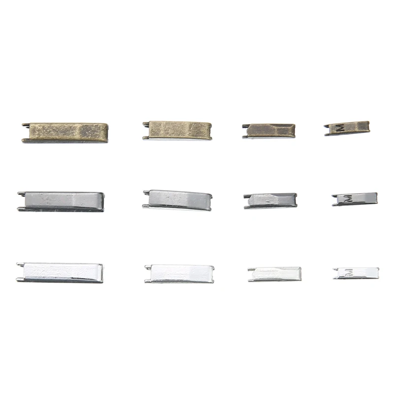 12pcs Closed-end Repair Head Zipper Parts Nickel Metal Zippers Block Repairing Top Stop Zipper Kit Plants Fabric Sewing Tools
