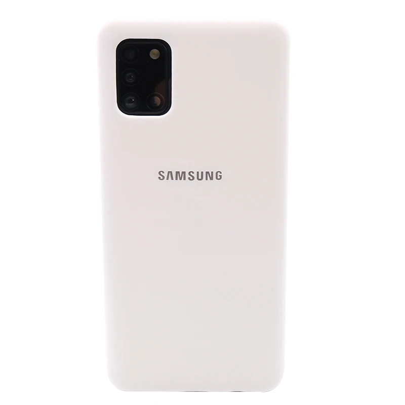 Samsung Galaxy A31 Liquid Silicone Case Soft Silky Shell Cover Galaxy A 31 High Quality Soft-Touch Back Protective mobile pouch bag