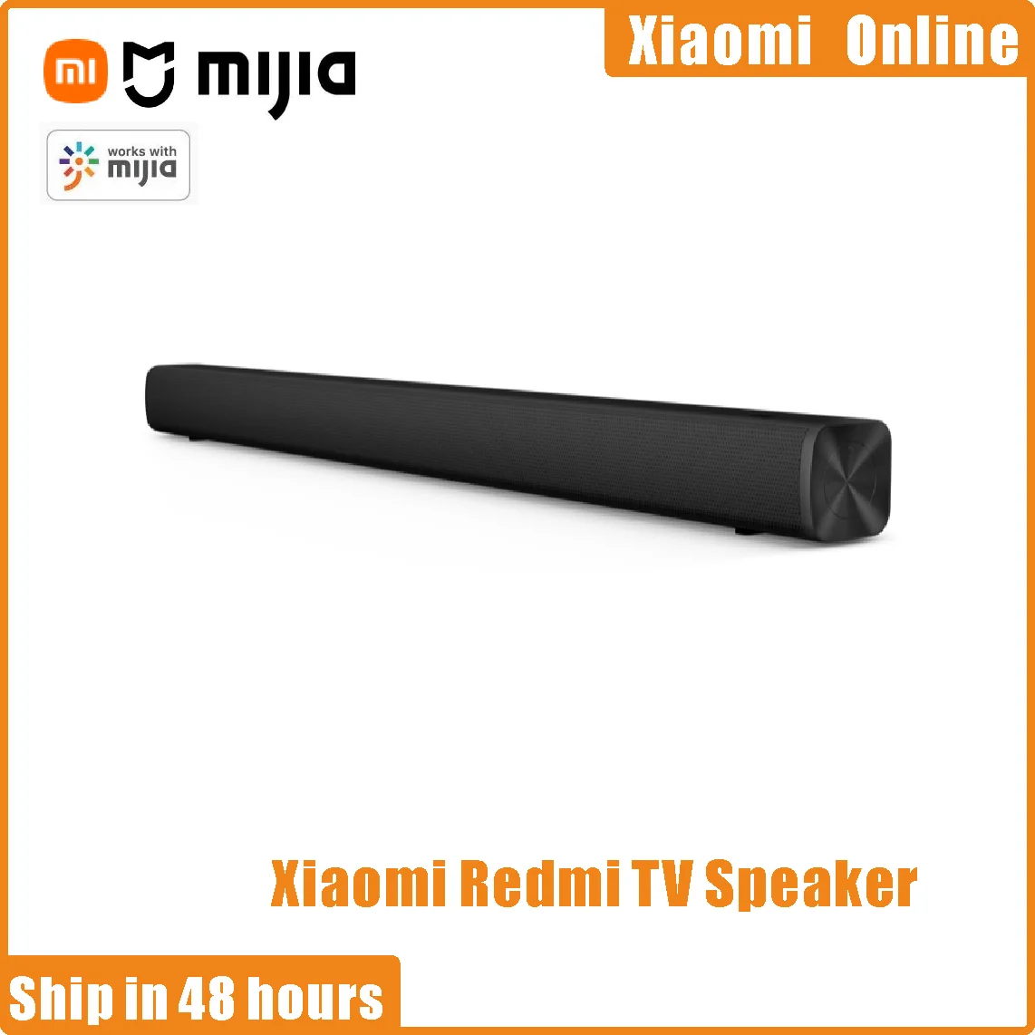 Xiaomi Redmi TV Speaker BT Stereo Soundbar Aux 3.5mm Wired BT5.0 Wireless Audio Home Theater Wall-Mounting 30W MDZ-34-DA 220V |