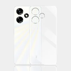 Clear Silicone Soft TPU Phone Case - Transparent Protective Cover for Infinix Hot 30i (Clear)