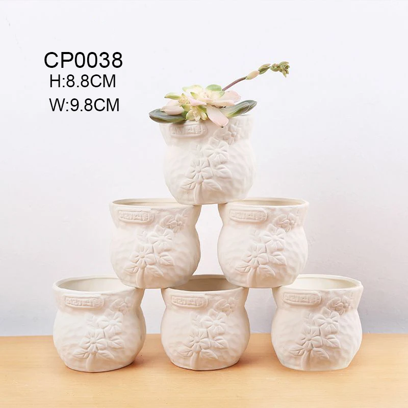 DIY Kindergarten Vase Ceramic Art White Embryo Color Painting, Coloring Mold Coating and Production of Gypsum