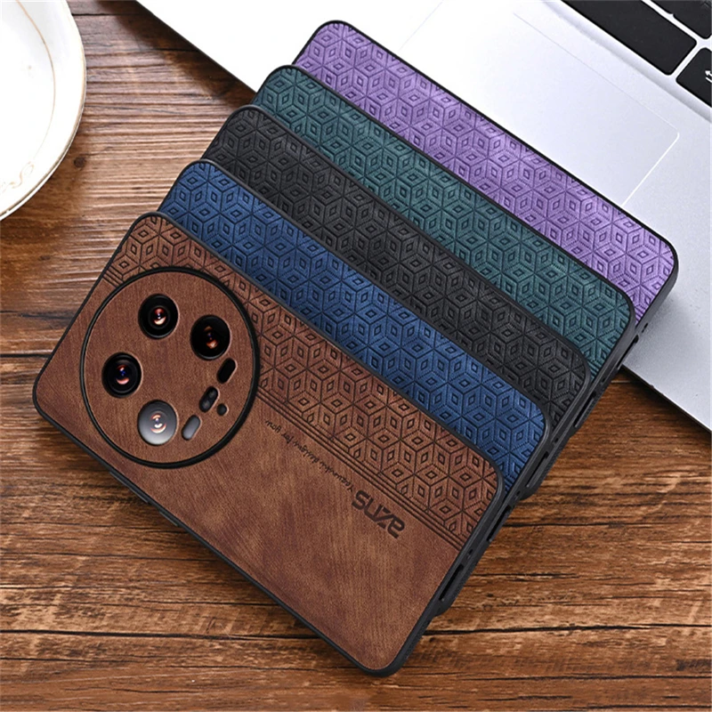 Luxury Leather Business Phone Case - Sleek Protective Back Cover