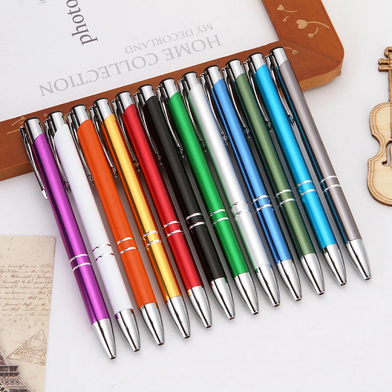 

100pcs Metal Ballpoint Pen Business Advertising Gift Pen Student Creative Gift Wholesale