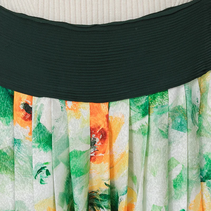 Рисунок 3 - Шелковые жаккардовые сафлорные зеленые брюки