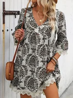 2025Large Size Women's Dress Casual Loose Fit Maxi Gown plus Size Fashionable Clothing for plus Size Women - Image 2