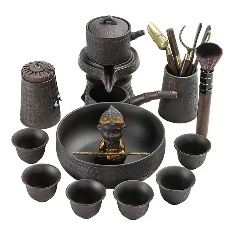 

Gaiwan кунг-фу китайская чашка чайный набор подарок на церемонию Автоматическая пара чайный набор роскошная винтажная игра тихий напиток