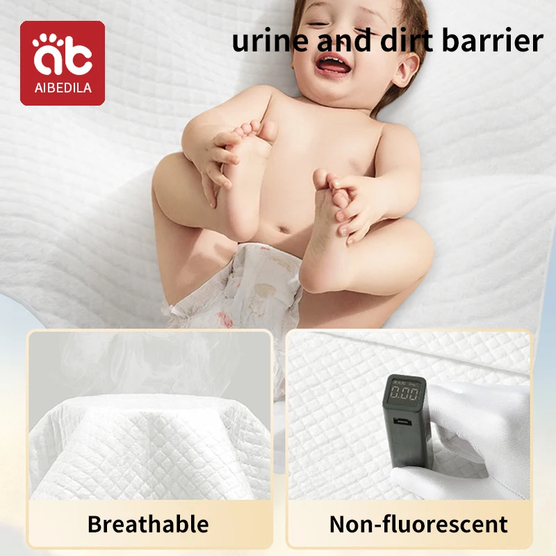 AIBEDILA Baby Care Pad Baby Disposable Diaper Waterproof Newborn Diaper Mattress Disposable Changing Pad For Children