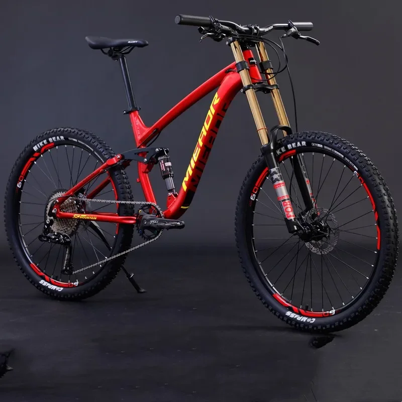 

26 27.5 Inch Soft Tail Mountain Bike 11 Speed Double Damping Downhill DH Bicycle Aluminum Alloy MTB for Adults Hydraulic Brake