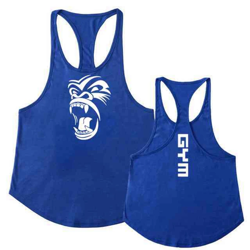 

Weightlifting Print Clothing Bodybuilding Cotton Gym Tank Tops Men Sleeveless Undershirt Fitness Stringer Muscle Workout Vest