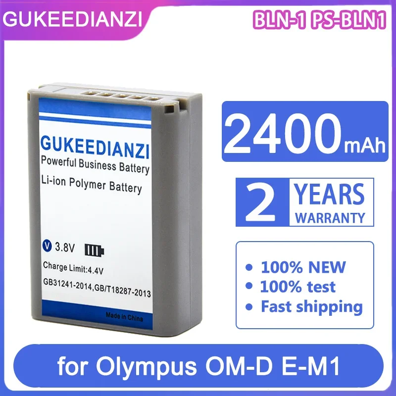 Gukeedianzi Batteria Di Ricambio Bln-1 Ps-Bln1 2400Mah Per Olympus Om-D E-M1 Pen F E-M5 Pen E-P5 Omd