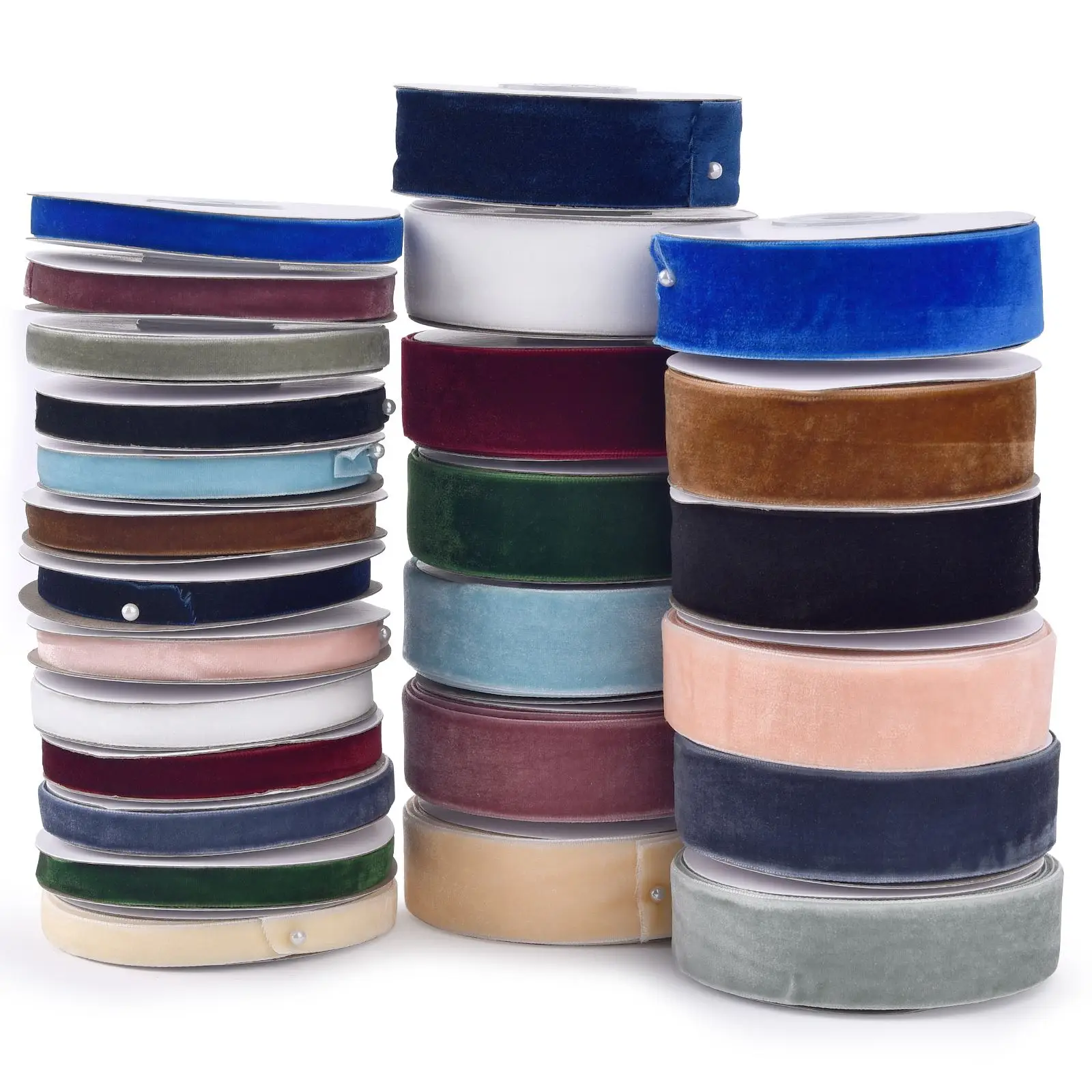 Velvet Ribbon 5Yards/Lot 10mm 25mm For Wedding Party Decoration Handmade Ribbon Gifts Wrapping Hair Bowknot DIY Christmas lace ribbon cotton ribbon