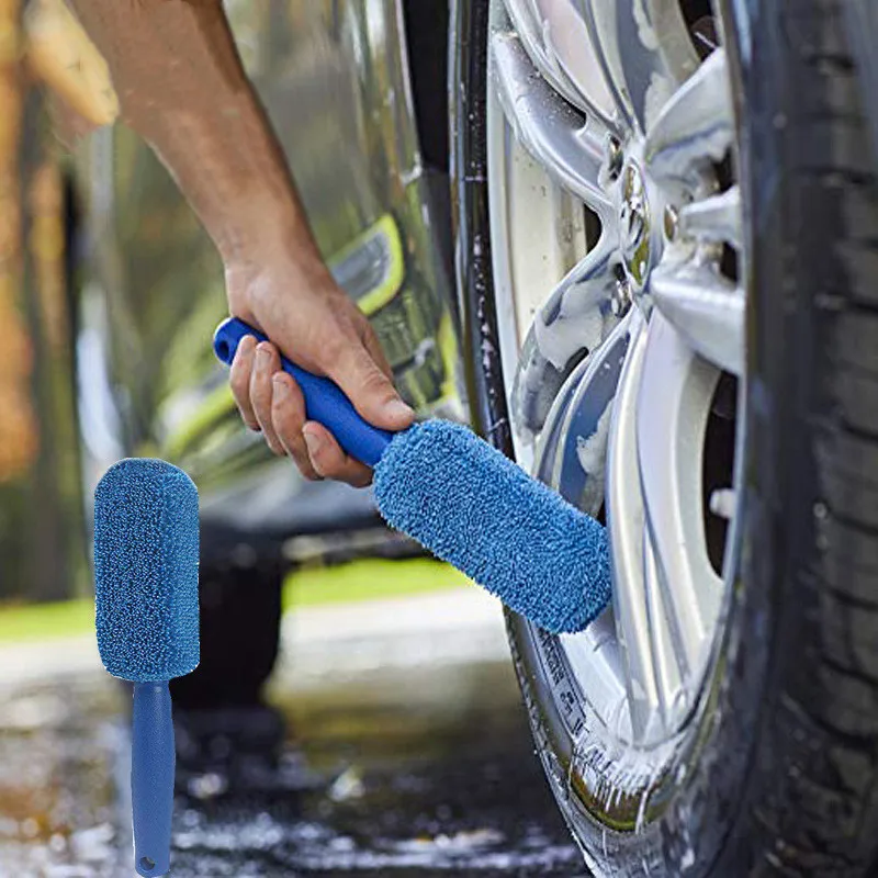 Car Rim Brush Car Tire Brush Wheel Rim Brush Short Handle Wheel Brushes For  Car Wash Car Detailing Microfiber Car Rim Cleaning - AliExpress