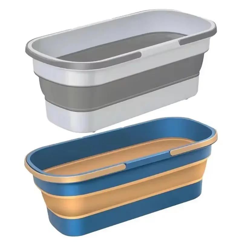 30L Collapsible Bucket Portable Folding Mop Bucket Silicon Bucket For Car Washing Fishing Camp Household Cleaning Bathroom Basin