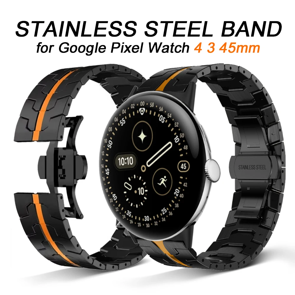 Luxury Stainless Steel Watch Strap – Men's Wrist Bracelet Accessories