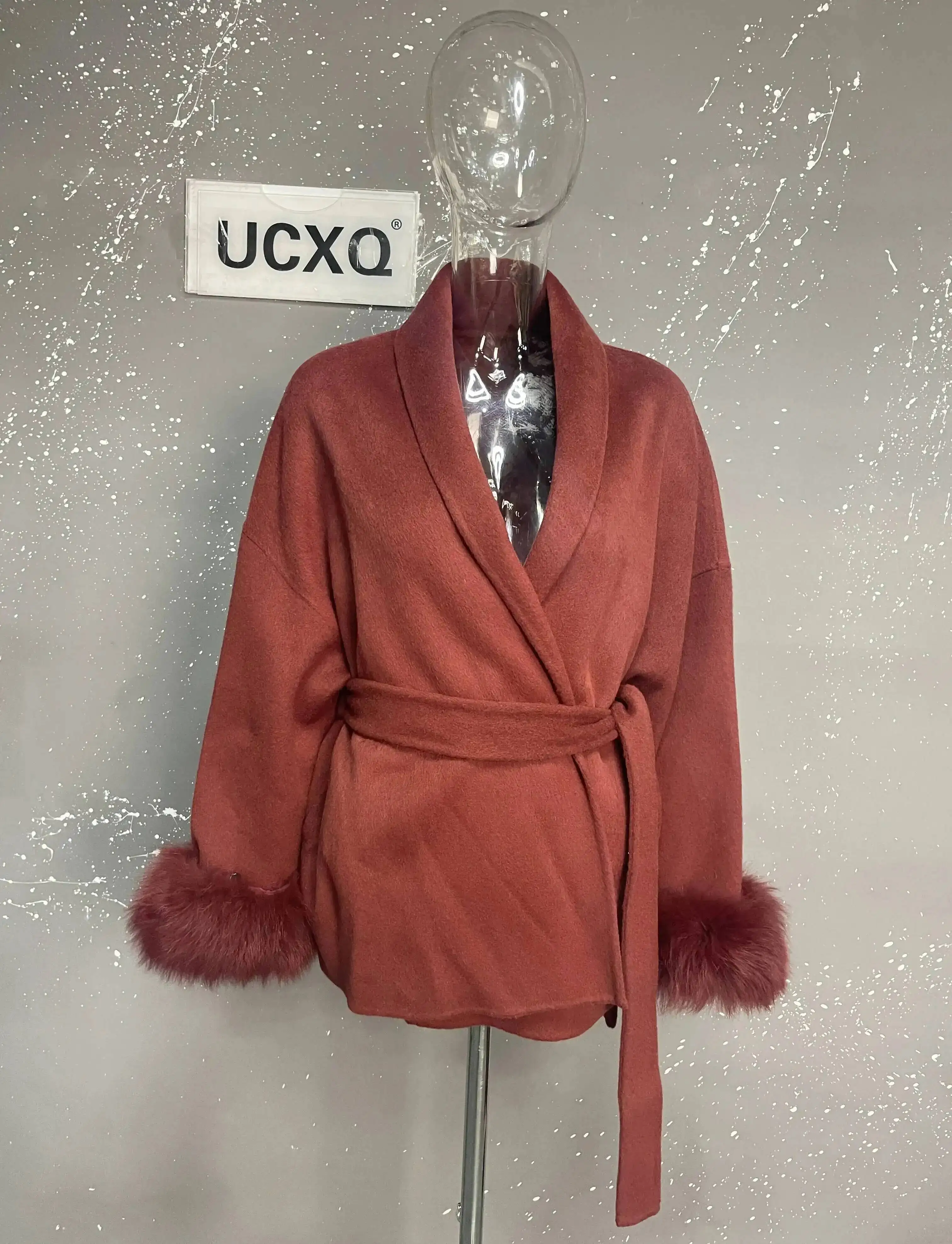 brick red coats