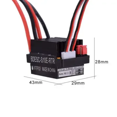 ESC 6-12V 320A Contrôleur de Vitesse Moteur à Balais pour Bateau RC Voiture