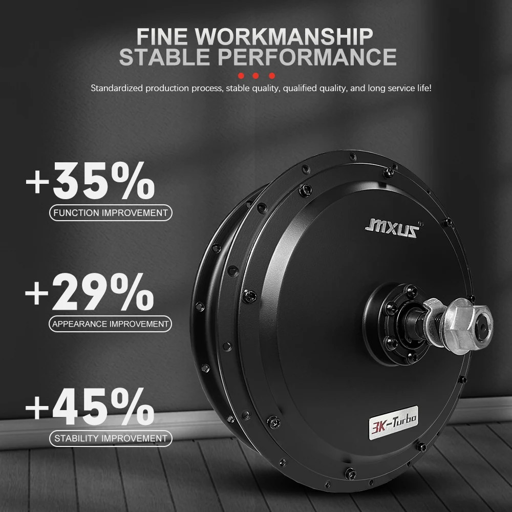 MXUS 브랜드 전기 자전거 모터 72V 3000W 후륜 회전식 브러시리스 기어리스 허브 모터 휠 드라이브 (전기 자전거 개조 키트용)