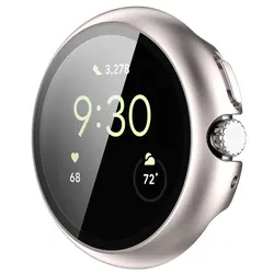 Durable PC Protective Case with Tempered Glass Screen Protector - Pixel Watch4 45mm (Star)