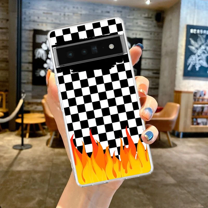 Chessboard Art Soft Clear TPU Transparent Phone Case