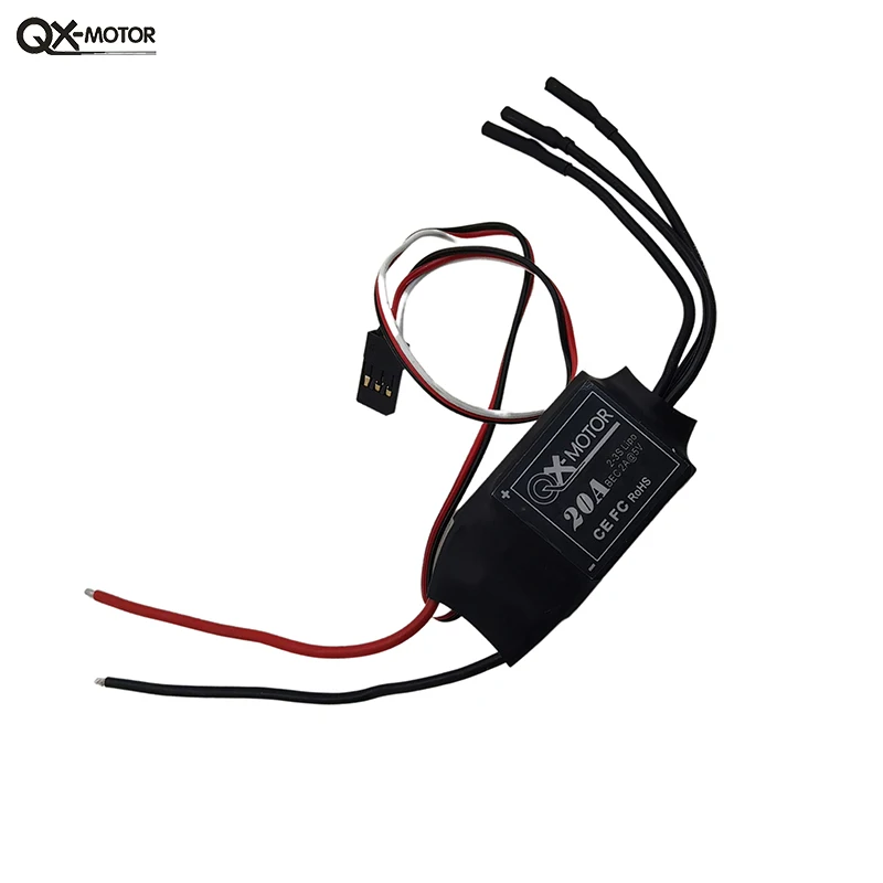 Moteur Brushless 30EDF Haute Performance avec ESC 20A, vue latérale montrant les dissipateurs thermiques