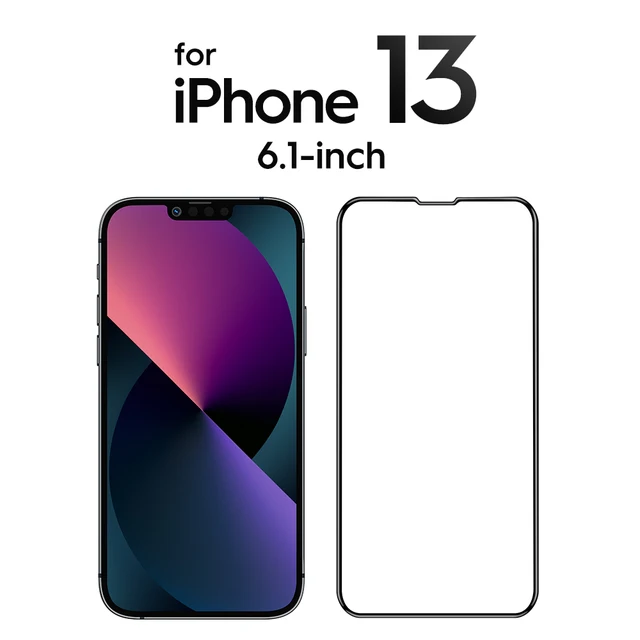 SmartDevil 2 Pcs for iPhone 11 Full Cover Tempered Glass for iPhone 13 Pro Max 12 mini 7 8 X XS XR SE 3 2020 Screen Protector HD for iPhone 13
