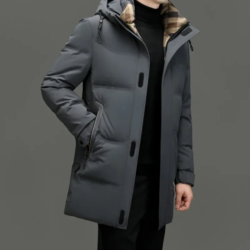 thumbnail image 1 of Chaqueta de plumón acolchada de seda de leche para hombre, ropa de diseñador para hombre, chaqueta de plumón cálida de invierno para hombre 2024, abrigo de manga larga para hombre, ropa para hombre, 1 of 5