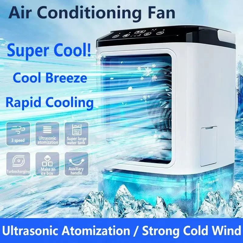 

Mini Atomizing Cooling Fan Desktop Atomizing Spray Fan Portable Humidification Air Conditioning Electric Fan Outdoor