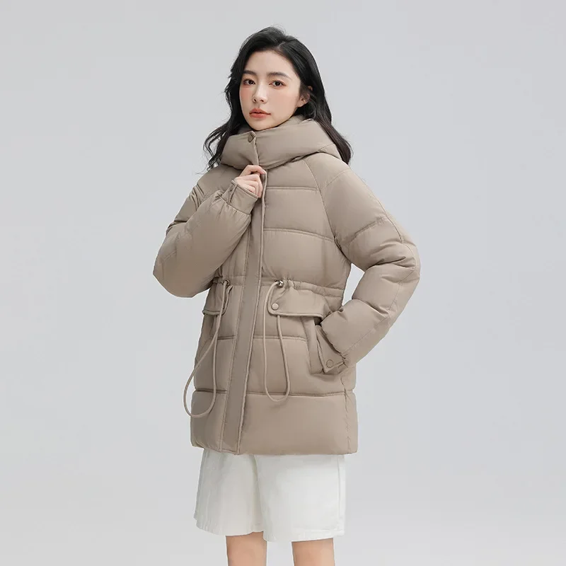 

Новая зимняя утепленная куртка с капюшоном Корейская версия широкая куртка из хлопка