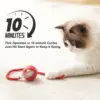 Interactive Ball Toy Cat Dog Automatic Rolling Ball Faux Tail Rechargeable Smart Pet Electric Toy Dog Cat 360° Indoor Ball Toy 5