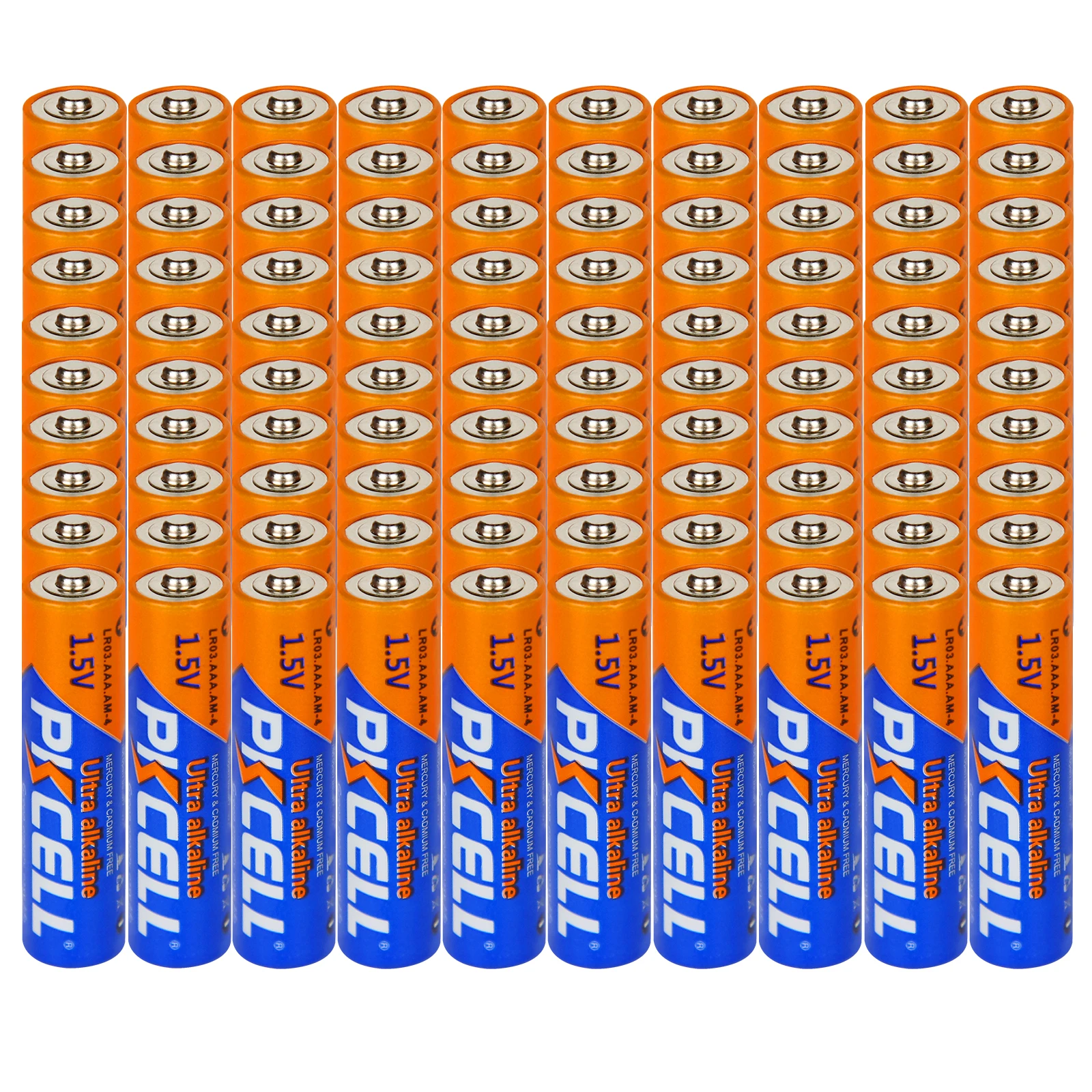 100pc pkcell 1 5v aaa alkaline battery dry lr03 e92 am4 mn2400 mx2400