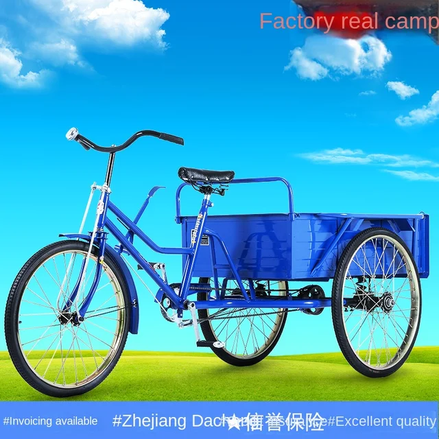 Yy Húzza Az Árukat Elakadva Felnőtt Emberi Tricikli Kerékpár - Image 2