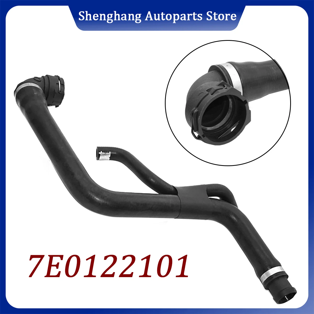 Upper Coolant Hose 7E0122101 For VW Camper 7E T5 2012- 2015 SG T6 2016