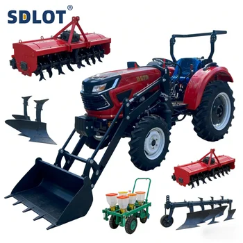 Trattore Agricolo 50HP con Caricatore Frontale, 4WD Diesel Euro 5 EPA CE