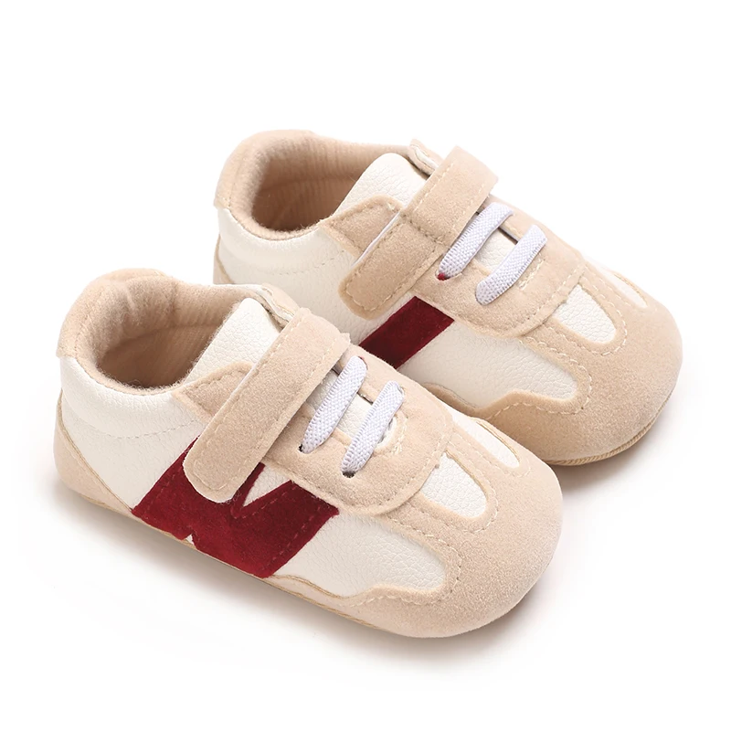 0-18 Months Baby Fashion Color Blocking Casual Sports Shoes Anti Slip Rubber Sole Walking Shoes 2