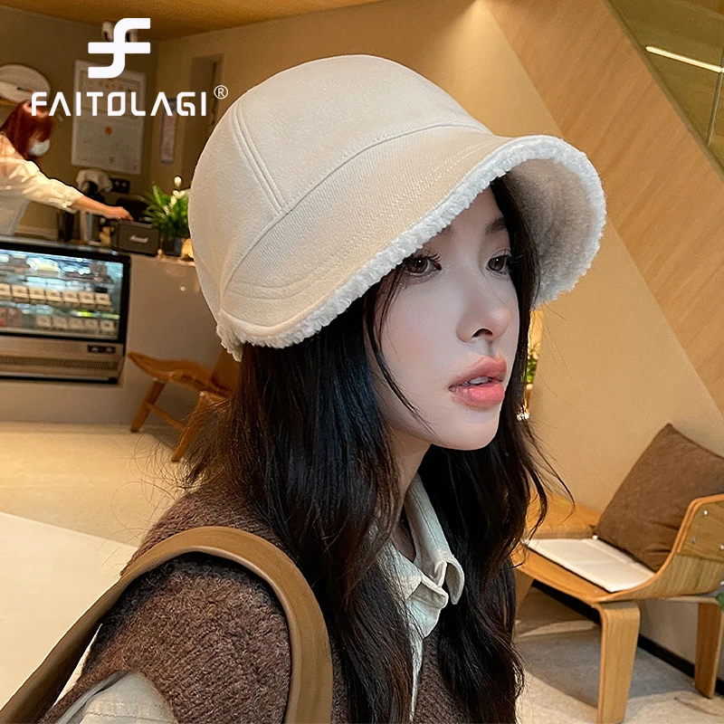 Sun Hat Women Equestrian Cap Winter Ear Protection Bonnet Large Brim