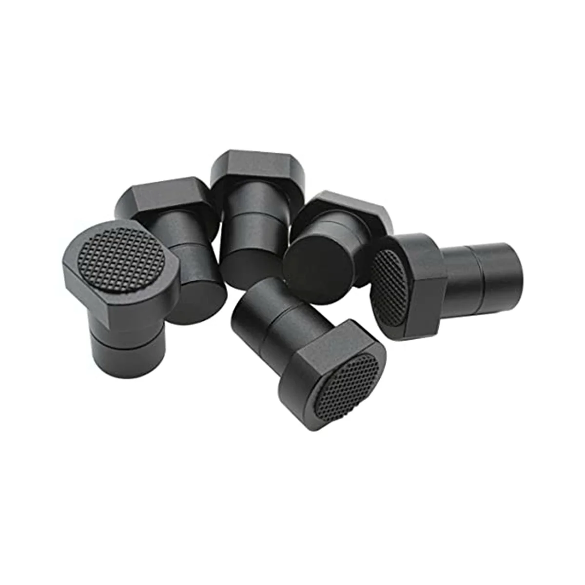 6 Pcs Aluminum Alloy Bench Dog Bench Dog Clamp Woodworking Table Clamping Jaws 20Mm Hole(Black)