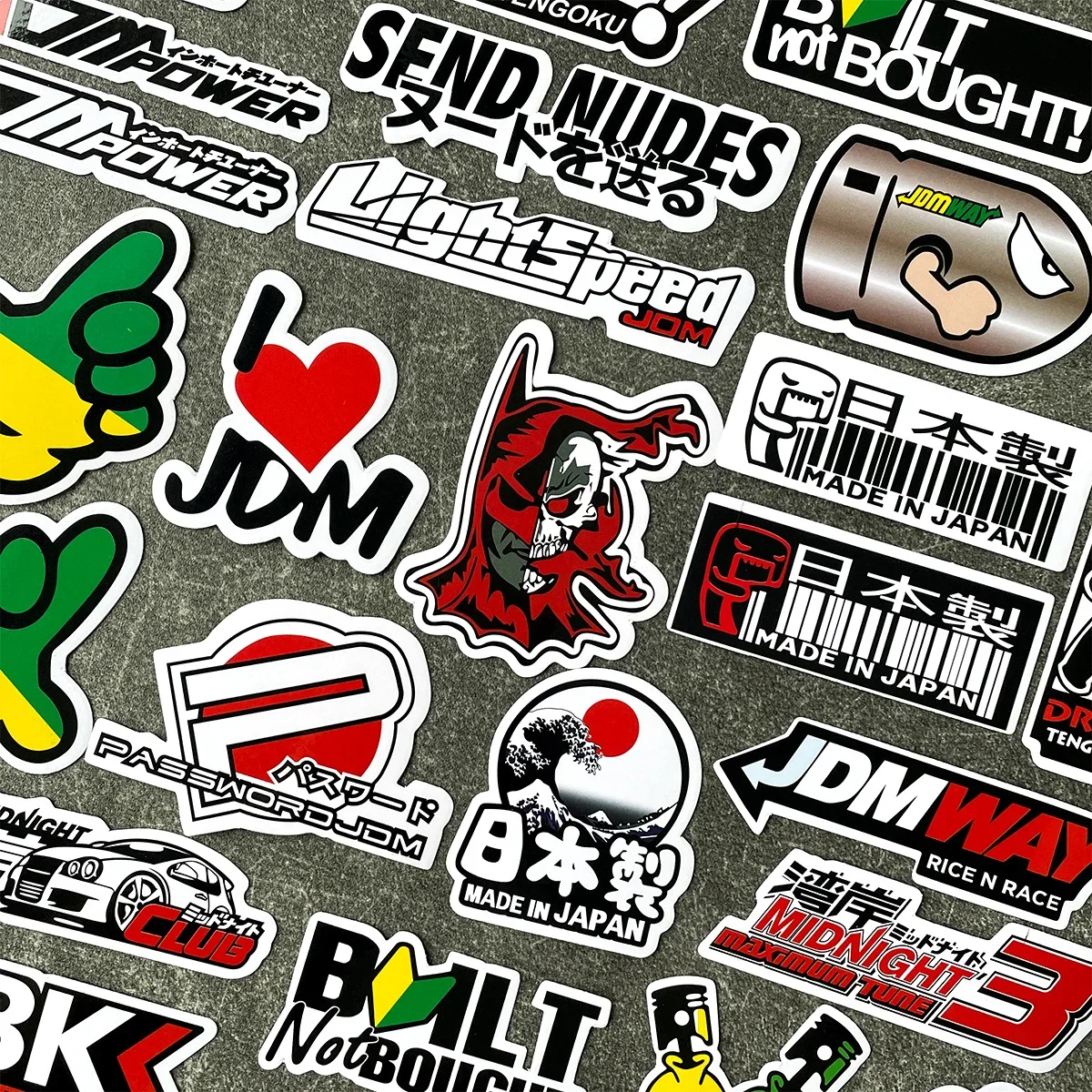 Motorcycle stickers 40PCS/Lot random car bike helmet tank racing JDM logo accessories decals for Yamaha Kawasaki Voge CFMOTO
