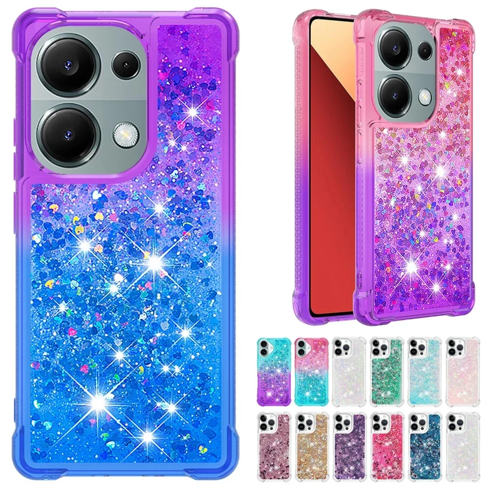 Bling Moving Liquid Glitter Waterfall Phone Case