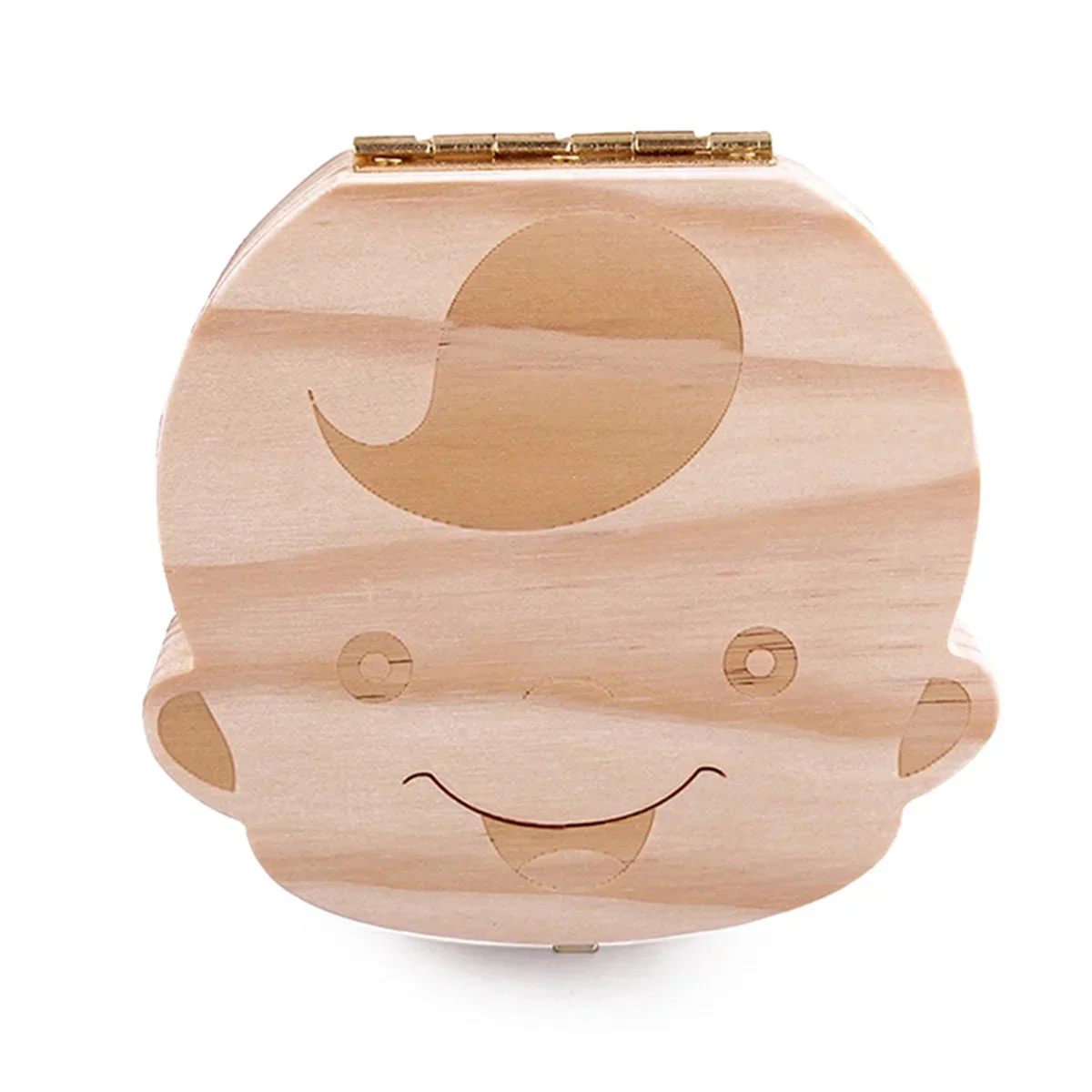 Wooden Storage Box Tooth Box Wooden Memorial Box Baby Memory Box Baby Teeth Box Spanish English Wooden Lanugo Box for Boys Girls