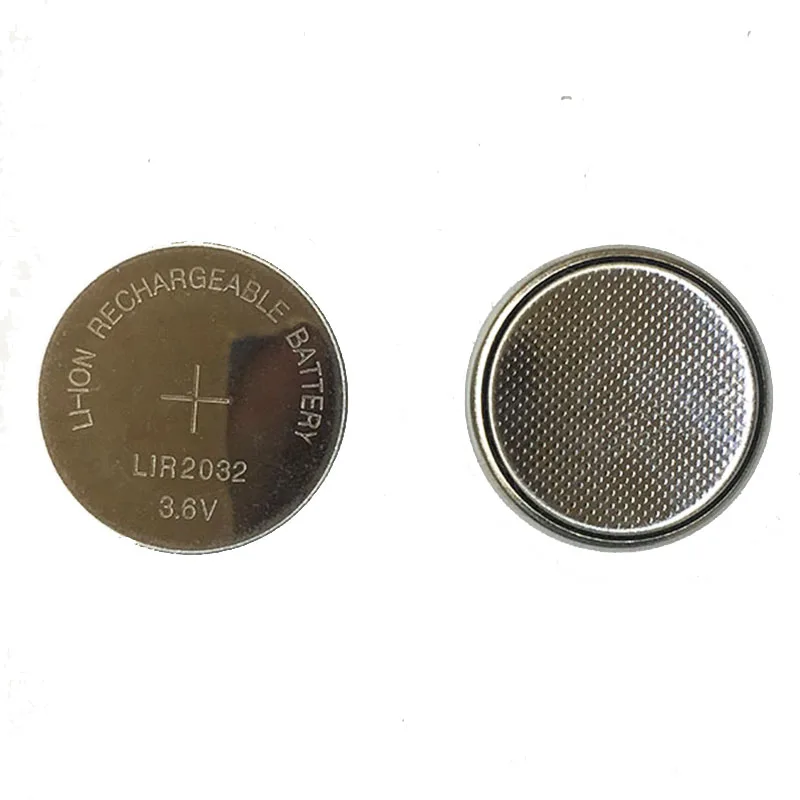 Rechargeable Lithium Batteries 5PCS/LOT LIR2032 Can Replace CR2032 for watches