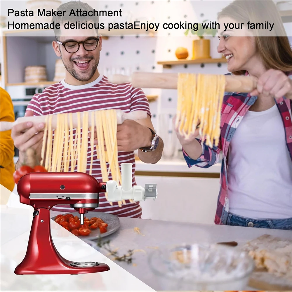 6 in 1 Set Pasta Maker Attachment Kitchen aid for Kitchenaid Stand Mixers Tool 6 Shapes Pasta Outlet Cleaning Brush Attachments