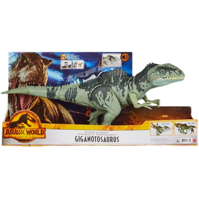 Jurassic World Original GYC94 Dinosaur Action Figure Command Strike 'N Roar Giganotosaurus Anime Kids Boys Toys For Children 5