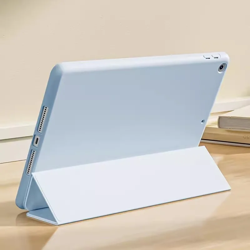 Versatile Three-Fold PU Protective Tablet Shell