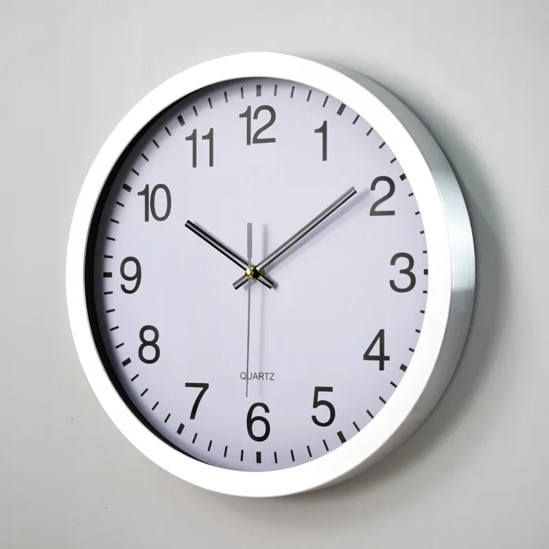 Luxury Metal Large Wall Clock In The Kitchen Creative Aluminum Clocks Wall Home Decor Stainless Steel Living Room Decoration 3