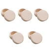5/10PCS Round Wooden Wedding Ring Jewelry Trinket Box Baby Tooth Keepsake Wood Storage Container Case Gift Boxes Home Storage 1