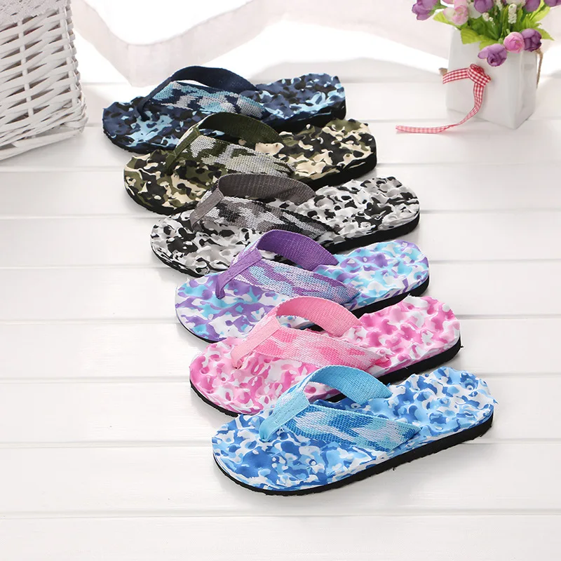 

Lover Women Camouflage Flip Flops Slippers Shoes Sandals Slipper Indoor Outdoor Casual Men Non-Slip Beach Shoes Sapato Masculino